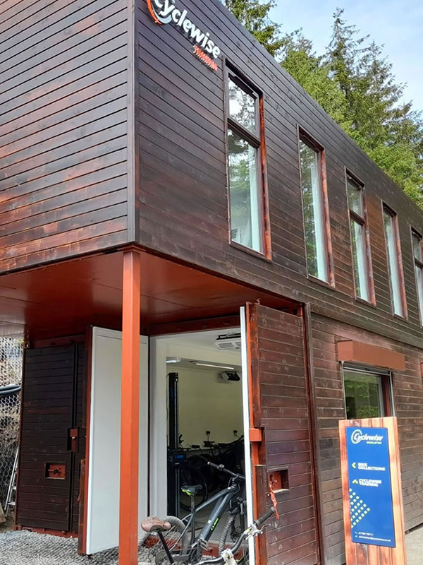 modular buildings timber clad