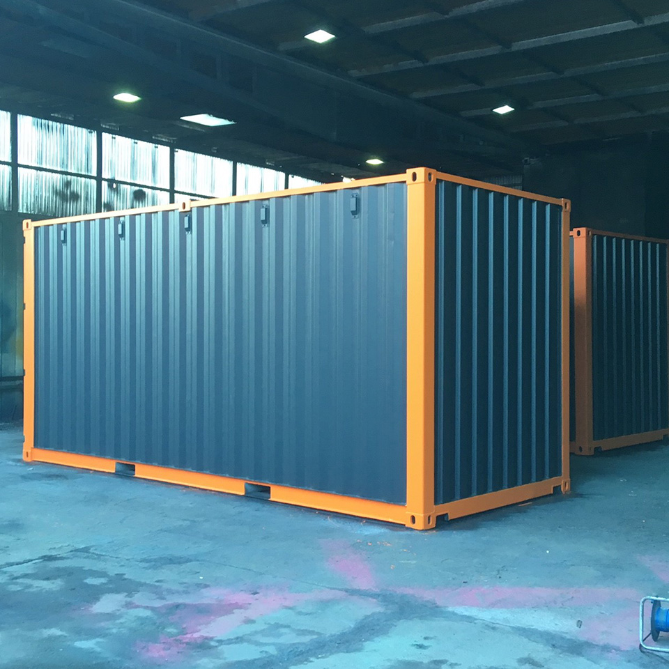 orange colour trim container conversion & modification 2