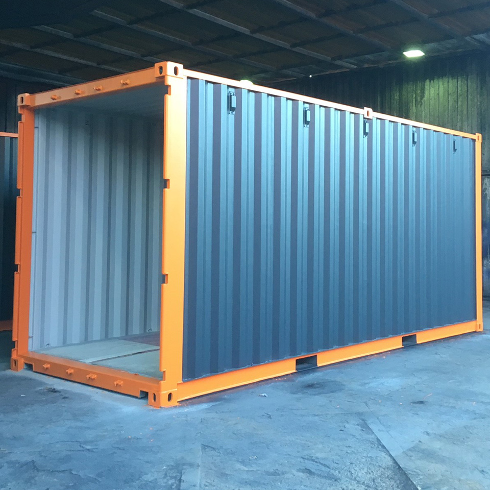 orange colour trim container conversion & modification