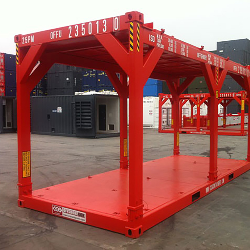 red painted equipment frames by boxsmith steel